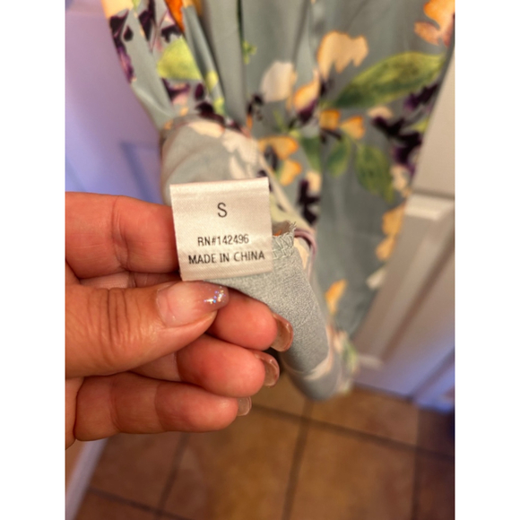 Women's re:named Floral Blue Dress Size S - Picture 7 of 8